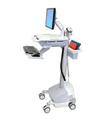 ERGOTRON StyleView® EMR Cart with LCD Arm, SLA Powered, pojízdný stojan, NTB/LCD, Klávesnice, myš, s napájením