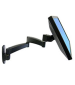 ERGOTRON 200 Series Wall Mount Arm, 2 Extensions, 24" LCD, černý