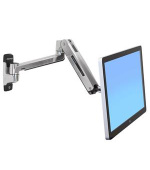 ERGOTRON LX HD Sit-Stand Wall Mount LCD Arm, Polished, velmi flexibilní rameno na zeď až 49"