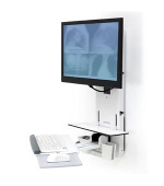 ERGOTRON PATIENT ROOM, VL18 STS WM,white,systém držáků na zeď, monitor (all in one), klávesnice, myš,prac.plocha