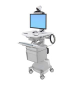 ERGOTRON StyleView® Telemedicine Cart, Single Monitor, Powered, pojízdný vozík s napájením, LCD, PC, telekomunik.
