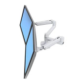 ERGOTRON LX Dual Side-by-Side Arm, stolní ramena pro 2 lcd. max. 27", flexibilní , bílé