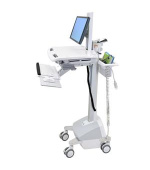 ERGOTRON StyleView® Cart with LCD Pivot, LiFe Powered, pojízdný vozík s napájením, držák pro LCD, klávesnice, scanner