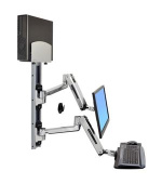 ERGOTRON LX SIT STAND WALL MOUNT SYSTEM, systém držáků na zeď, monitor (all in one), PC, klávesnice, myš