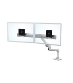 ERGOTRON LX Desk Dual Direct Arm, bílý, stolní rameno pro 2 monitry až 25", bílý