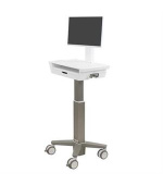 ERGOTRON CareFit™ Slim 2.0 LCD Cart, 1 Drawer (1x1)Light-Duty Medical Cart, lehký vozík , monitor, prac.plocha, šuplík