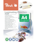 PEACH laminovací folie A4 (216x303mm), 80mic, matt, 100ks