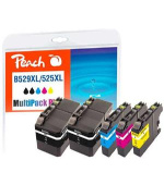 PEACH kompatibilní cartridge Brother LC529XL/LC525XL MultiPack Plus, 2xbk, c, m, y, 2x50 ml, 3x15 ml