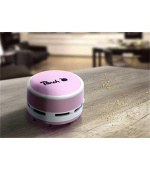 PEACH PA105 - mini stolní vysavač, AA, růžový