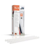 PEACH vazací hřbet plastový 21 Rg, A4, 10mm, bílá, 100ks