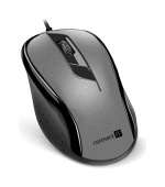CONNECT IT Optická myš, ergonomická, USB, šedá