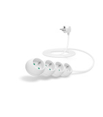CONNECT IT prodlužovací kabel 230 V, 4 zásuvky, 3 m, bez vypínače (bílý)