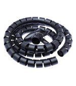 CONNECT IT trubice pro vedení kabelů WINDER, 1,5m x 30mm černá