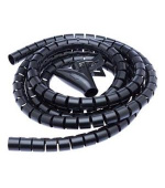 CONNECT IT trubice pro vedení kabelů WINDER, 2,5m x 20mm, černá