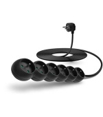 CONNECT IT prodlužovací kabel 230 V, 6 zásuvek, 5 m, bez vypínače (černý)