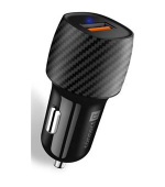 CONNECT IT InCarz QUICK CHARGE 3.0 nabíječka do auta, 1x USB-A, 3 A, CARBON