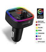 CONNECT IT CarRGB Bezdrátový FM transmitter, 2xUSB+MicroSD, ČERNÝ