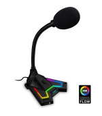 CONNECT IT NEO RGB ProMIC mikrofon, podsvícený, USB, ČERNÝ