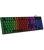 CONNECT IT Chocolate RNBW kancelářská podsvícená klávesnice (CZ + SK verze) BLACK