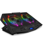 CONNECT IT NEO RGB podsvícení chladicí podložka pod notebook, ČERNÁ