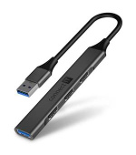 CONNECT IT USB-A hub, (1xUSB-A 3.0, 3xUSB-A 2.0), externí, ANTRACITOVÝ