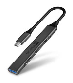 CONNECT IT USB-C hub, (1xUSB-A 3.0, 3xUSB-A 2.0), externí, ANTRACITOVÝ