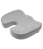CONNECT IT FOR HEALTH Anatomický polštář na židli, ŠEDÝ