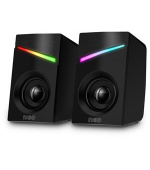 CONNECT IT NEO PC reproduktory 2.0, 3W, RGB podsvícení, 3,5mm jack+ USB, ČERNÉ