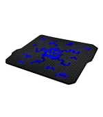 C-TECH Herní podložka pod myš ANTHEA CYBER BLUE, 320x270x4mm, obšité okraje