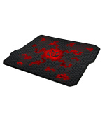 C-TECH Herní podložka pod myš ANTHEA CYBER RED, 320x270x4mm, obšité okraje