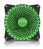 EVOLVEO ventilátor 120mm, LED 33 bodů, zelený
