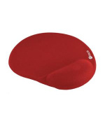 C-TECH podložka pod myš gelová MPG-03, červená, 240x220mm