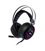 C-TECH herní sluchátka s mikrofonem Astro (GHS-16), casual gaming, LED, 7 barev podsvícení