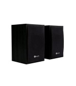C-TECH reproduktory SPK-09, 2.0, dřevěné, černé, USB napájení, 4W, 3,5mm jack