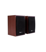 C-TECH reproduktory SPK-09, 2.0, dřevěné, USB napájení, 4W, 3,5mm jack