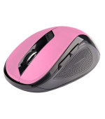 C-TECH myš WLM-02P, růžová, bezdrátová, 1600DPI, 6 tlačítek, USB nano receiver