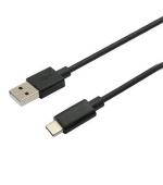 C-TECH kabel USB 2.0 AM na Type-C kabel (AM/CM), 2m, černý