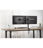 Digitus držák na dva monitory 15-32 ", 2x 8 kg (max.), Černé  VESA: 75 x 75, 100 x 100