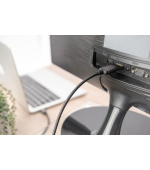 Digitus USB-C - HDMI kabelový adaptér, 1,8 m 4K/30 Hz, černý, kovový kryt
