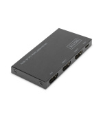 Digitus Ultra tenký HDMI Rozbočovač, 1x2, 4K / 60Hz HDR, HDCP 2.2, 18 Gbps, Micro USB napájeno