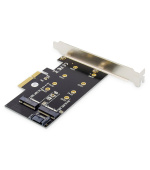 Digitus M.2 NGFF / NVMe SSD PCIexpress Add-On karta podporuje B, M a B + M Key, velikost 80,60,42 a 30 mm