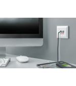 DIGITUS Nabíjecí zásuvka na zeď pro smartphony/tablety s 2 x USB A, 1 x USB Type-C ™, 3100 mA, UP