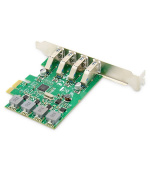 DIGITUS Přídavná karta USB PCI Express USB3.0, 4portový A / F, čipová sada: VL805, s vlastním napájením