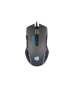 Fury Herní myš Hustler, herní, 6400DPI, USB, optická, drátová, RGB, 7 tlačítek, kabel délka 1,6m, černá