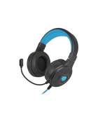 Fury Herní sluchátka s mikrofonem Warhawk, drátové, RGB, USB, jack 3,5mm, kabel délka 2m, černá
