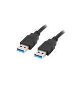 LANBERG USB-A M / M 3.0 kabel 0,5m, černý