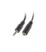 LANBERG adaptér Minijack 3.5mm (M) 3PIN na 2x Minijack 3.5mm (F) 3PIN kabel 10cm, černý