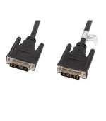 LANBERG připojovací kabel DVI-D(18+1) na DVI-D (18+1), M/M, délka 1,8m, single link, černý