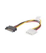 LANBERG Molex (F) na SATA (M) kabel 15cm