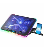 EVOLVEO Ania 9 RGB, nastavitelný podstavec pro notebook a telefon, posvícení, regulace otáček, ntb 10-17"